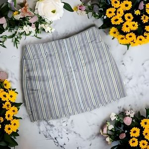 Express stretch striped skirt